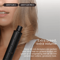 Extra wide, volumizing brush, anti-frizz, ceramic attachments