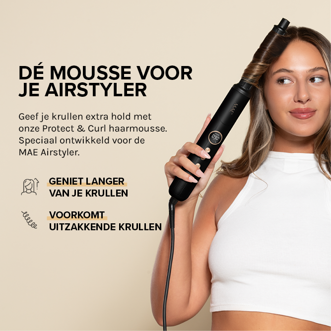 Ceramic Airstylers + Protect & Curl mousse